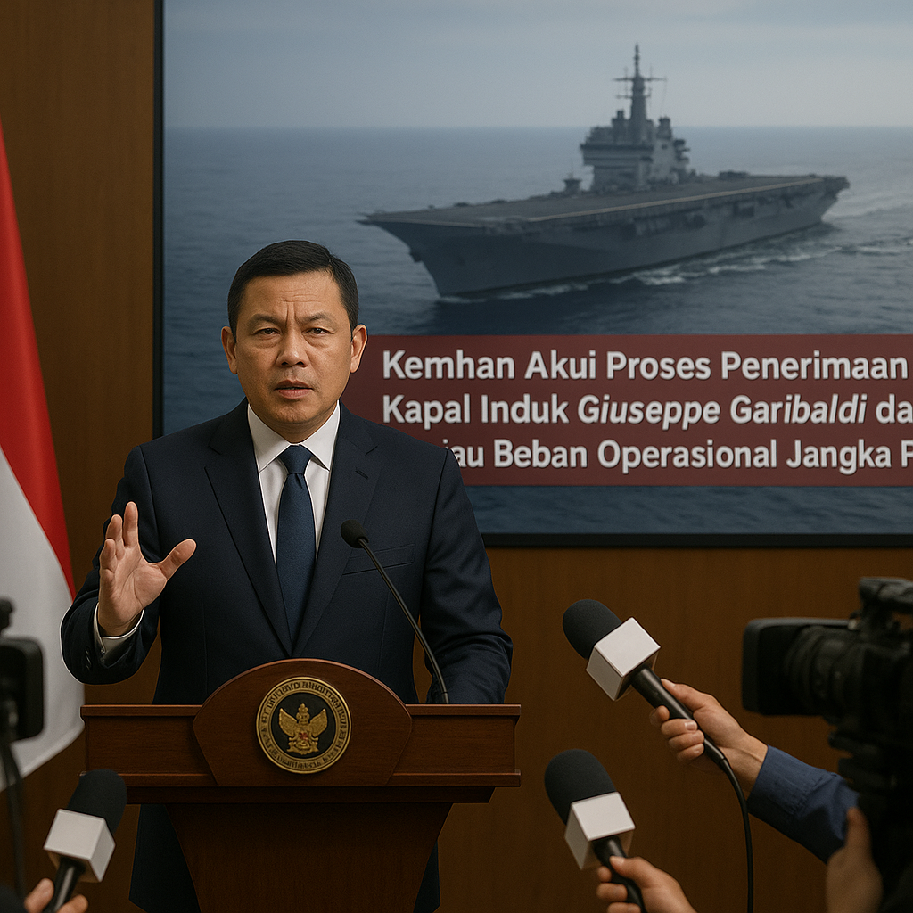 Kemhan Akui Proses Penerimaan Hibah Kapal Induk Giuseppe Garibaldi dari Italia, Tinjau Beban Operasional Jangka Panjang