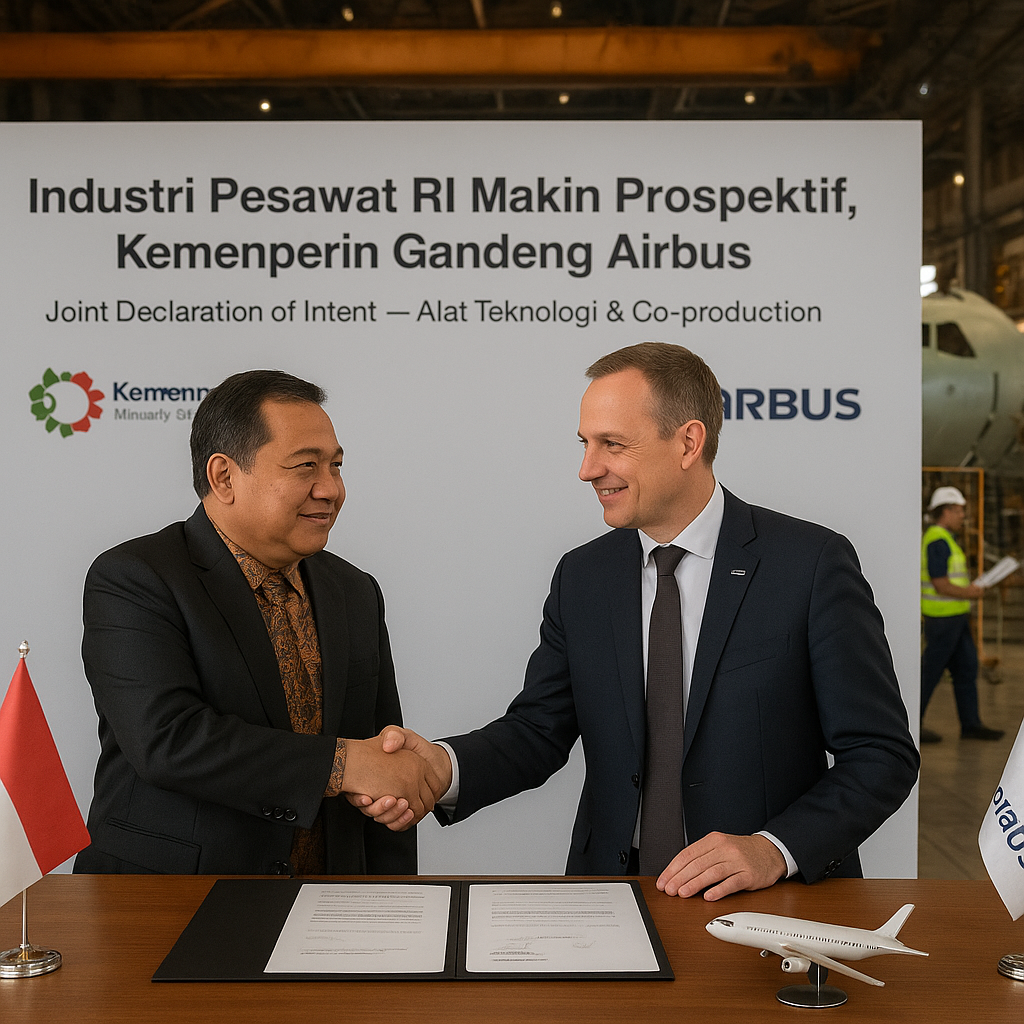 Industri Pesawat RI Makin Prospektif, Kemenperin Gandeng Airbus