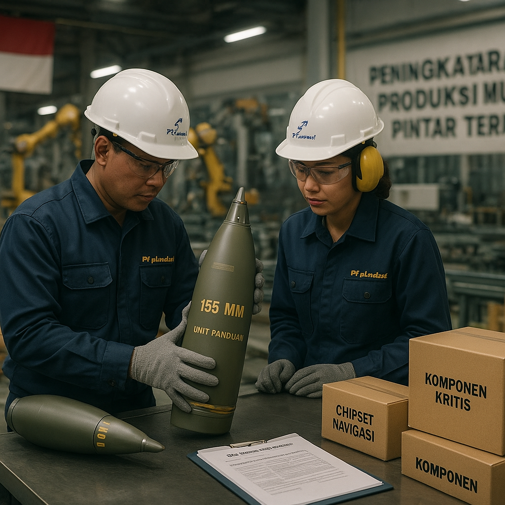 PT Pindad Tingkatkan Kapasitas Produksi Munisi Pintar Terpandu untuk Artileri Medan