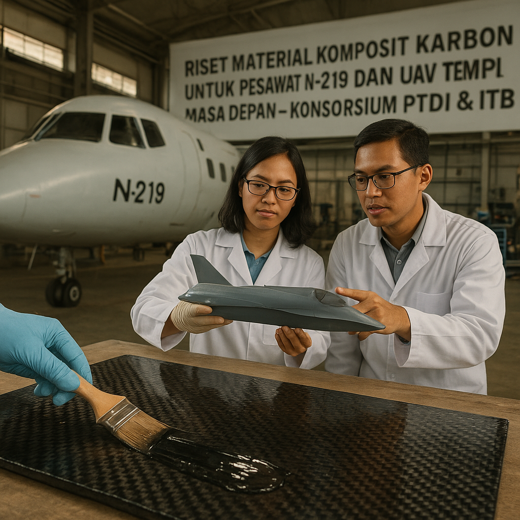 Riset Material Komposit Karbon untuk Aplikasi Pesawat N-219 dan UAV Tempur Masa Depan