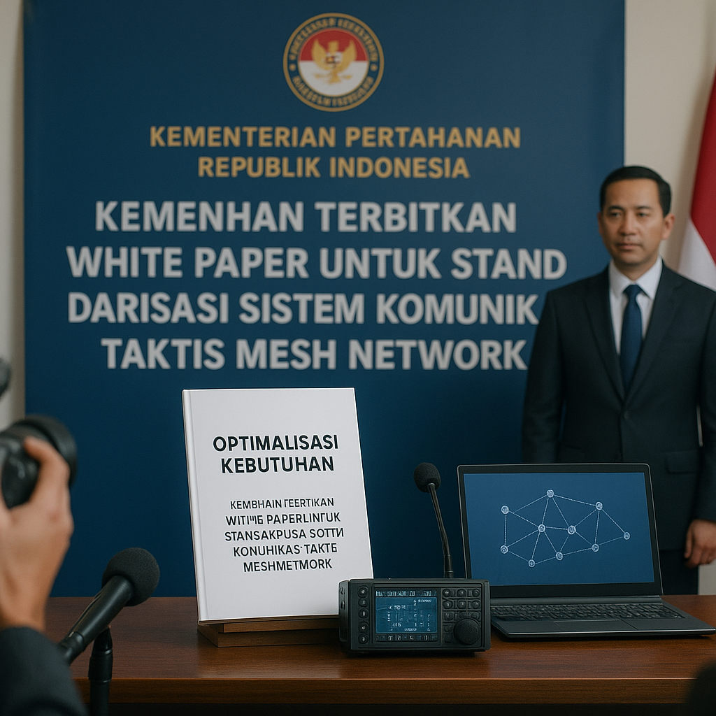 Optimalisasi Kebutuhan: Kemenhan Terbitkan White Paper untuk Standarisasi Sistem Komunikasi Taktis Mesh Network