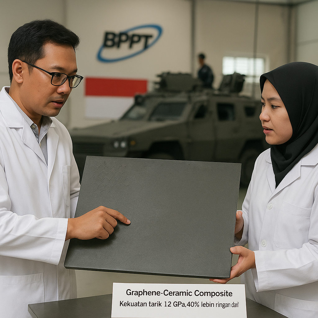 Inovasi Material: BPPT Kembangkan Komposit Graphene-Ceramic untuk Pelindung Badan Kendaraan Tempur Ringan