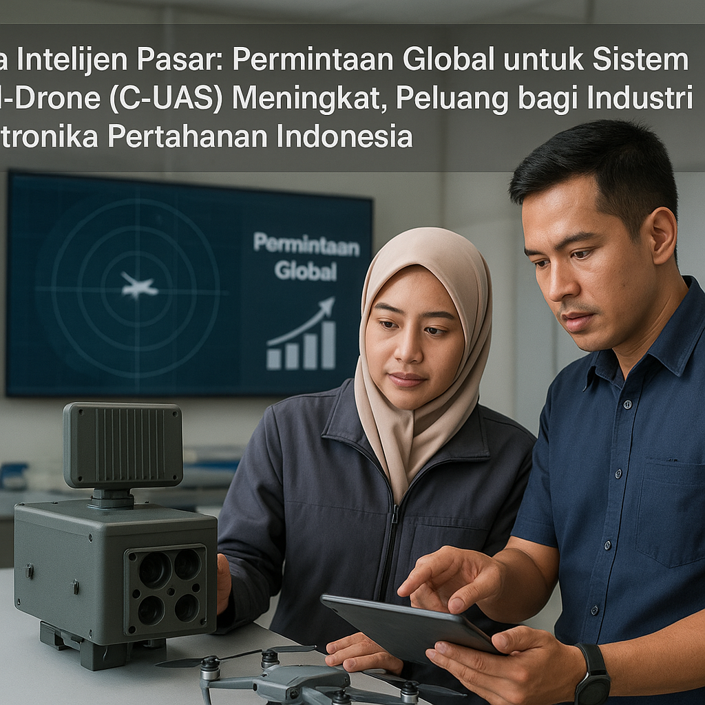 Data Intelijen Pasar: Permintaan Global untuk Sistem Anti-Drone (C-UAS) Meningkat, Peluang bagi Industri Elektronika Pertahanan Indonesia