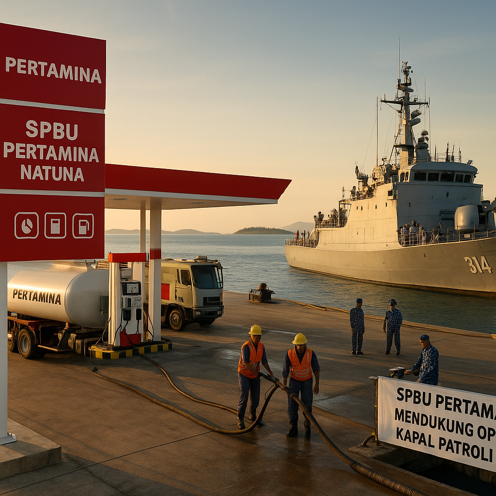 Pembangunan SPBU Pertamina di Natuna Dukung Operasi Kapal Patroli TNI AL