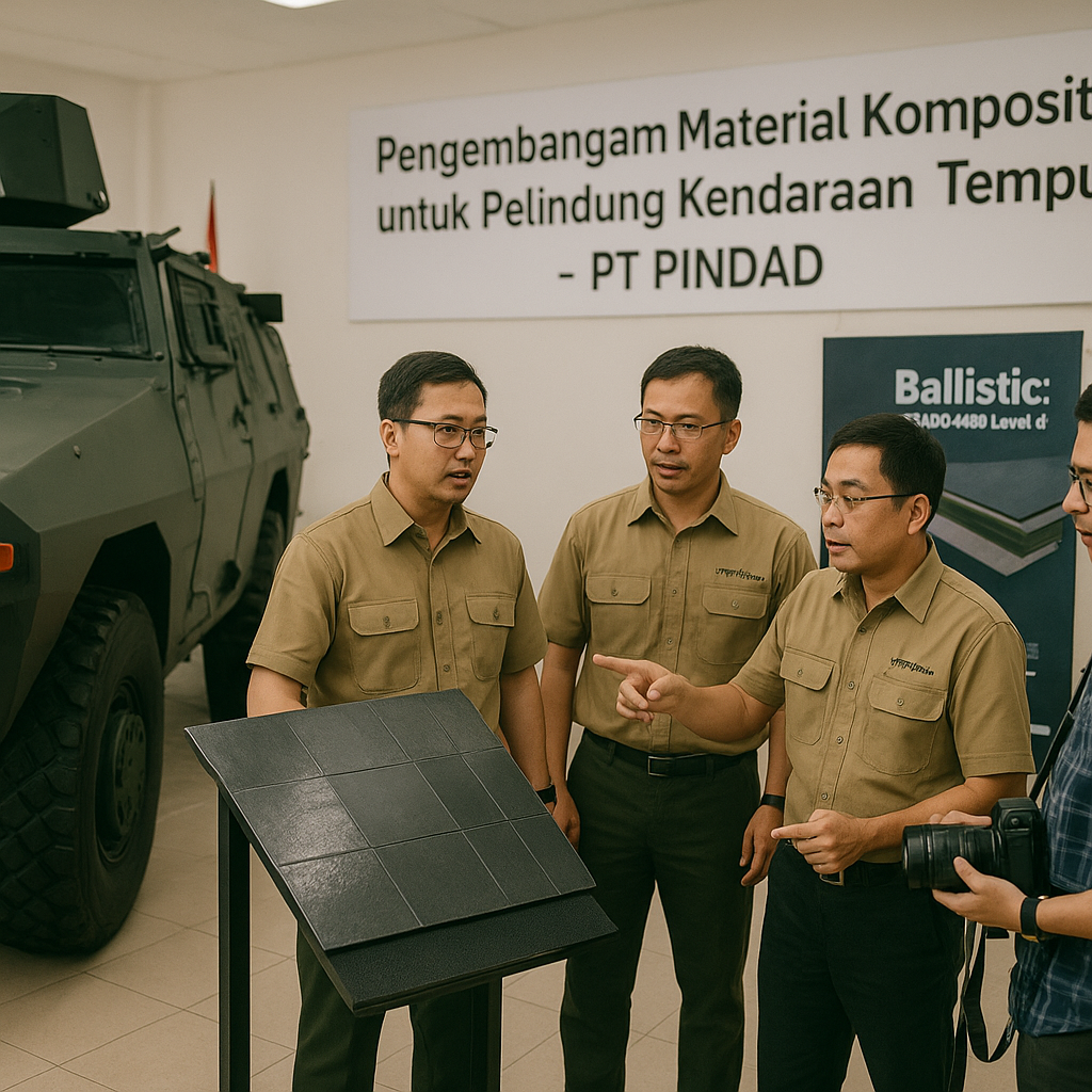 Pengembangan Material Composite untuk Pelindung Kendaraan Tempur oleh PT Pindad