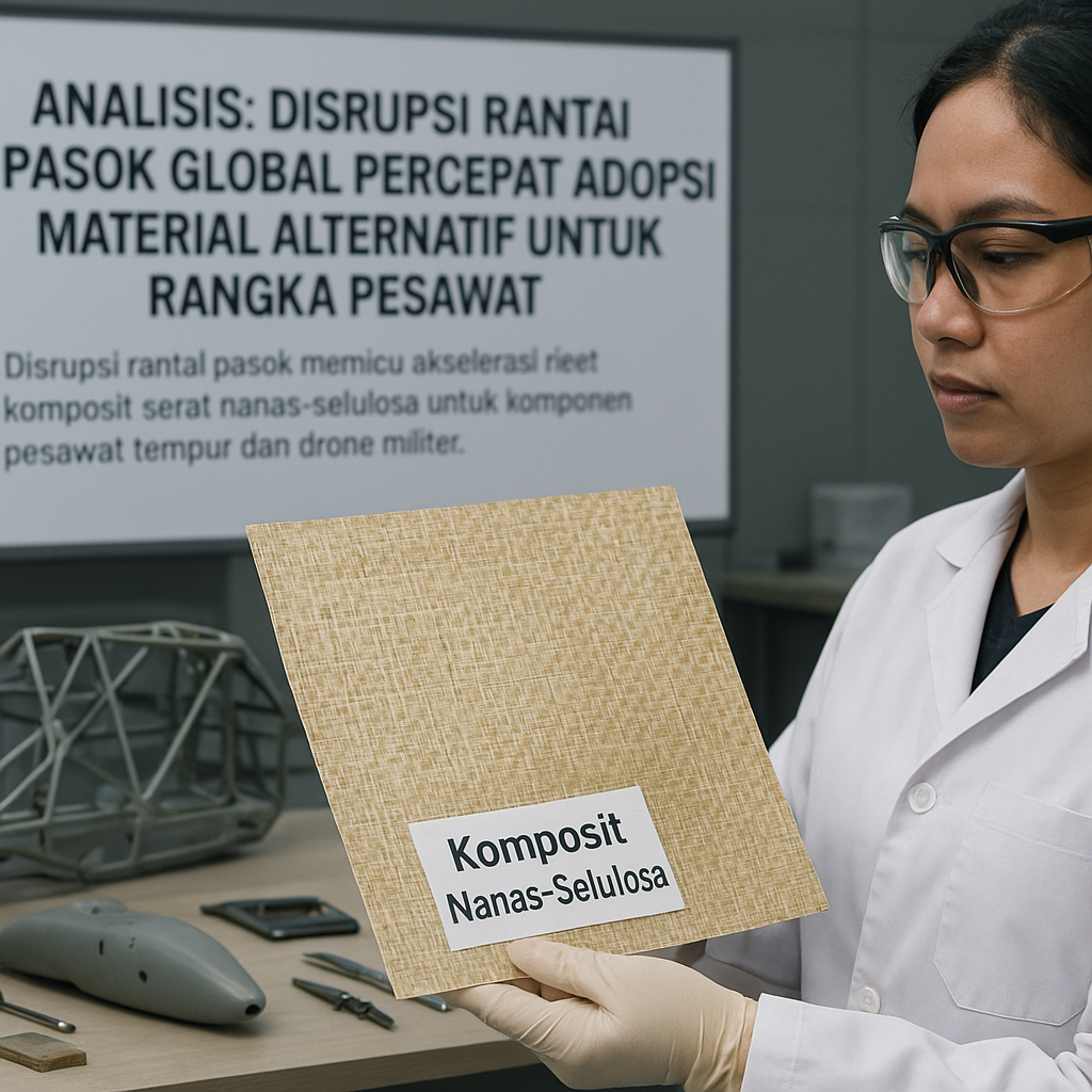 Analisis: Disrupsi Rantai Pasok Global Percepat Adopsi Material Alternatif untuk Rangka Pesawat
