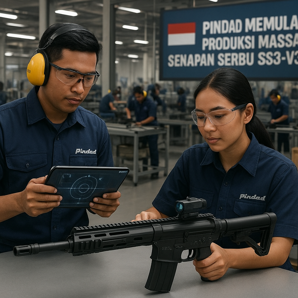 Pindad Memulai Produksi Massal Senapan Serbu SS3-V3 dengan Integrasi Smart Targeting System