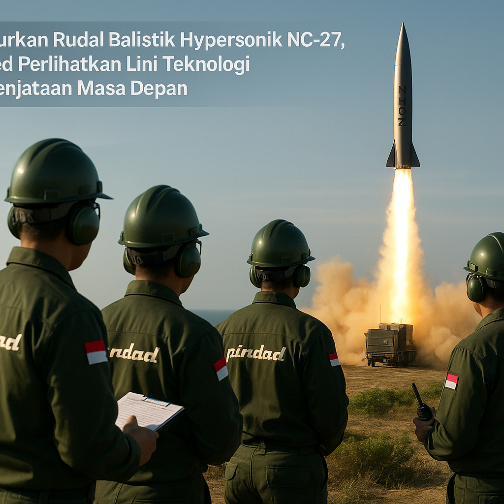 Luncurkan Rudal Balistik Hypersonik NC-27, Pindad Perlihatkan Lini Teknologi Persenjataan Masa Depan