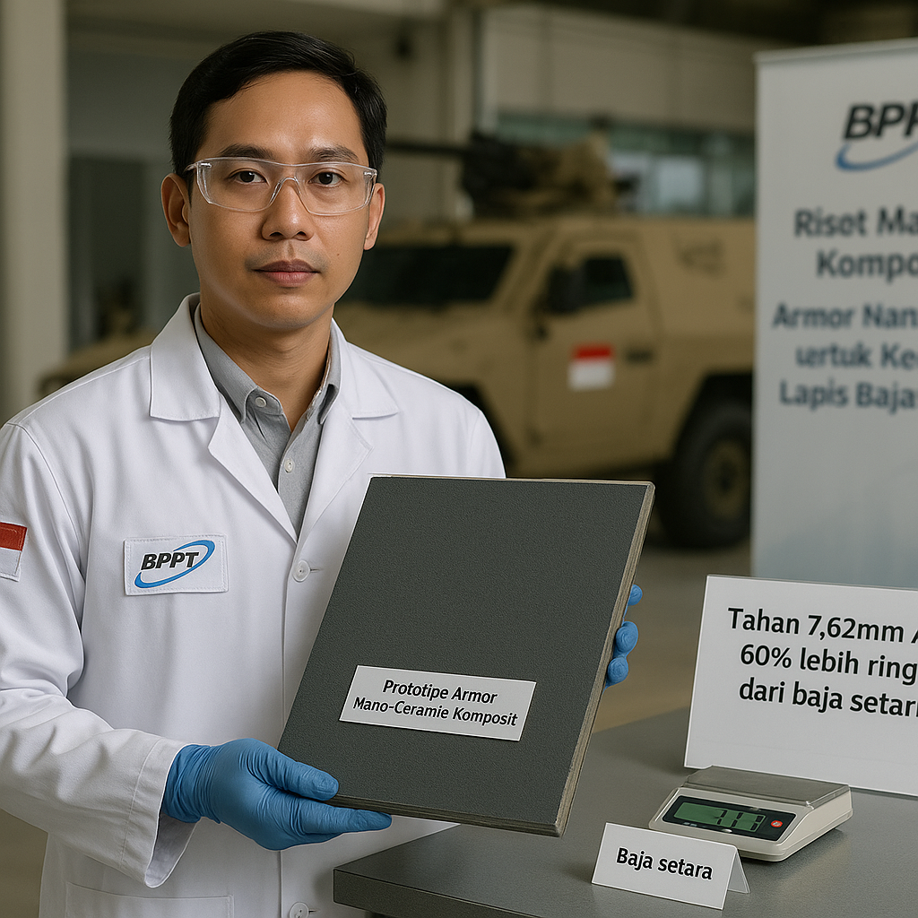 Riset Material Komposit: BPPT Kembangkan Armor Nano-Ceramic untuk Kendaraan Lapis Baja Ringan