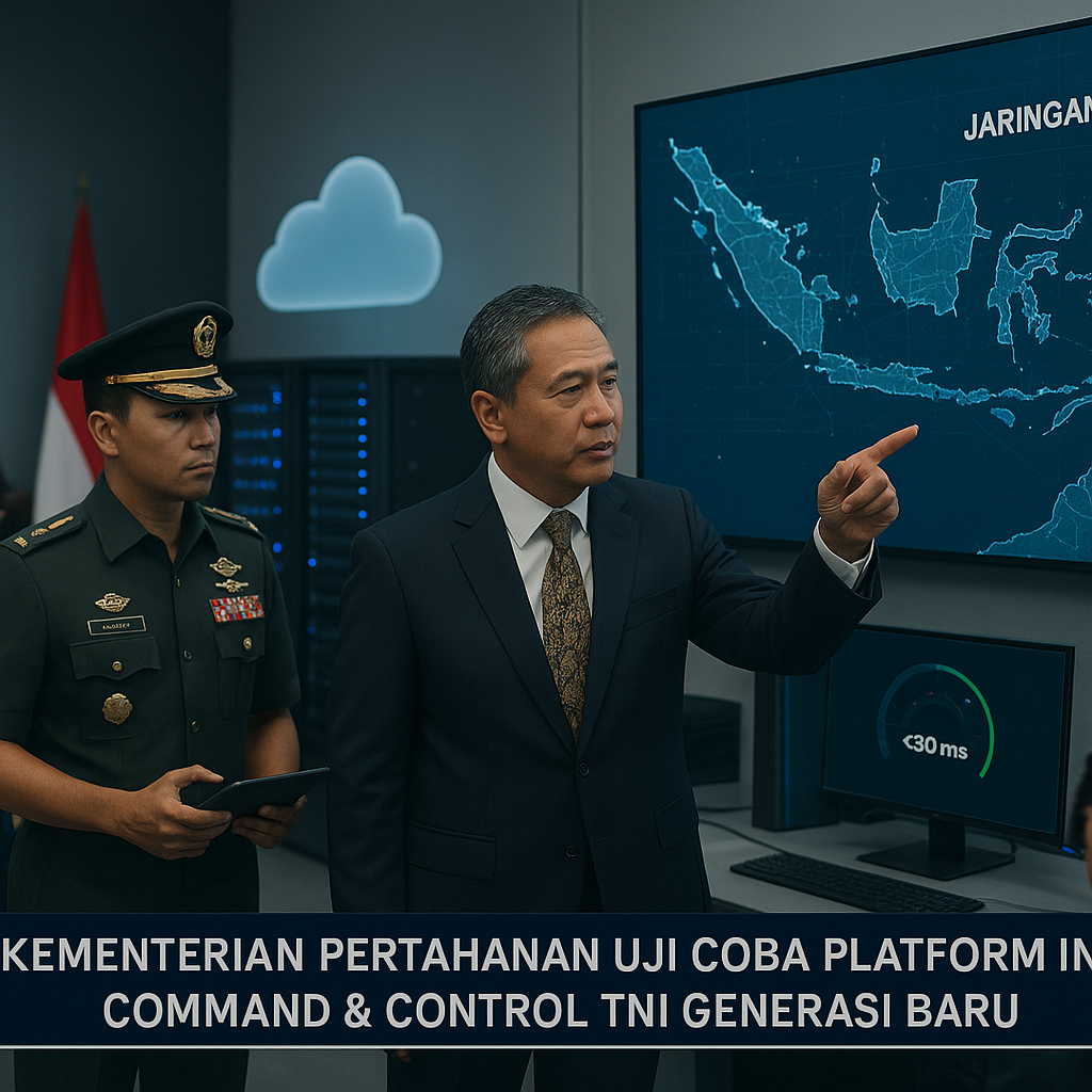 Kementerian Pertahanan Uji Coba Platform Integrasi Command & Control TNI Generasi Baru