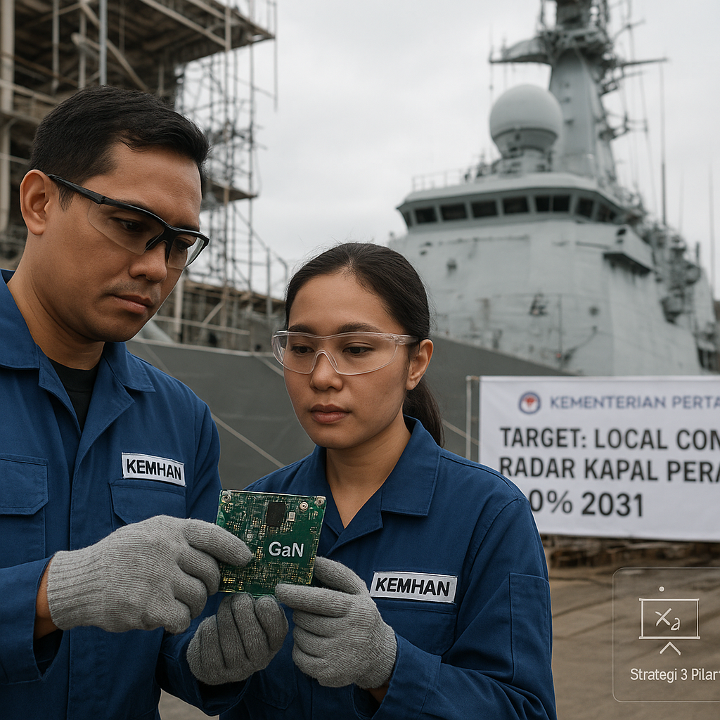 Strategi Kemhan: Tingkatkan Local Content Radar Kapal Perang hingga ☐ 70% dalam 5 Tahun