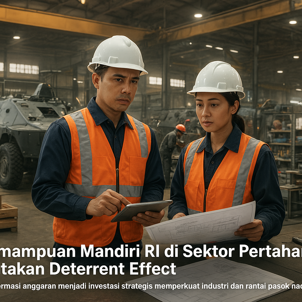 Kemampuan Mandiri RI di Sektor Pertahanan Ciptakan Deterrent Effect bagi Negara Lain