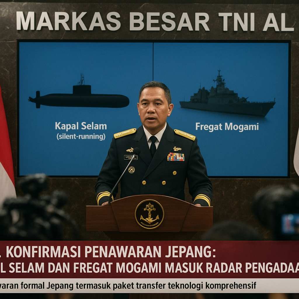 KSAL Konfirmasi Penawaran Jepang: Kapal Selam dan Fregat Mogami Masuk Radar Pengadaan TNI AL