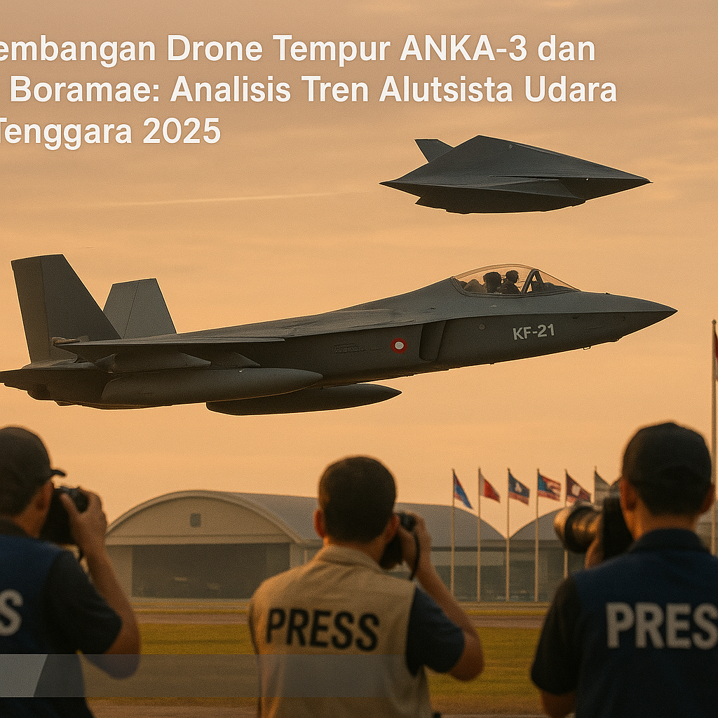 Pengembangan Drone Tempur ANKA-3 dan KF-21 Boramae: Analisis Tren Alutsista Udara Asia Tenggara 2025