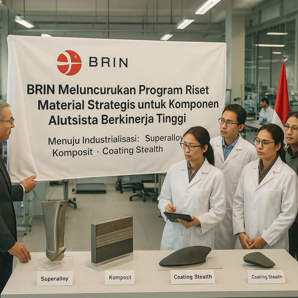 BRIN Meluncurkan Program Riset Material Strategis untuk Komponen Alutsista Berkinerja Tinggi