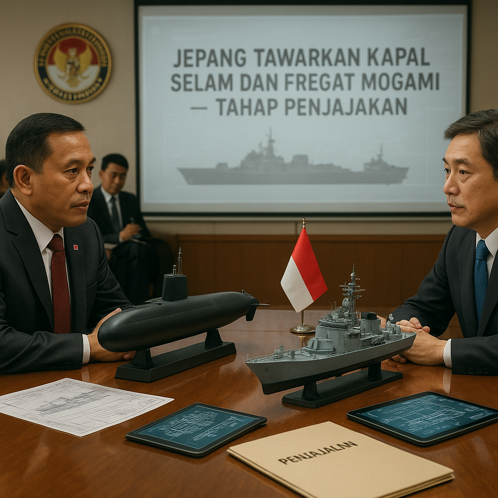 Jepang Tawarkan Kapal Selam dan Fregat Mogami, Kemenhan Tegaskan Masih Tahap Penjajakan