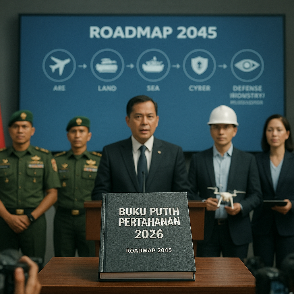 Kemenhan Rilis Buku Putih Pertahanan 2026, Soroti Transformasi Kemandirian Industri Pertahanan Menuju 2045