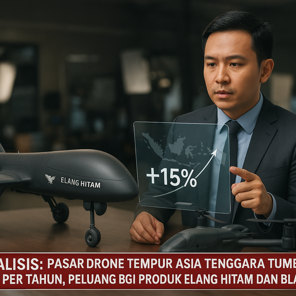 Analisis: Pasar Drone Tempur Asia Tenggara Tumbuh 15% per Tahun, Peluang bagi Produk Elang Hitam dan Blackwing