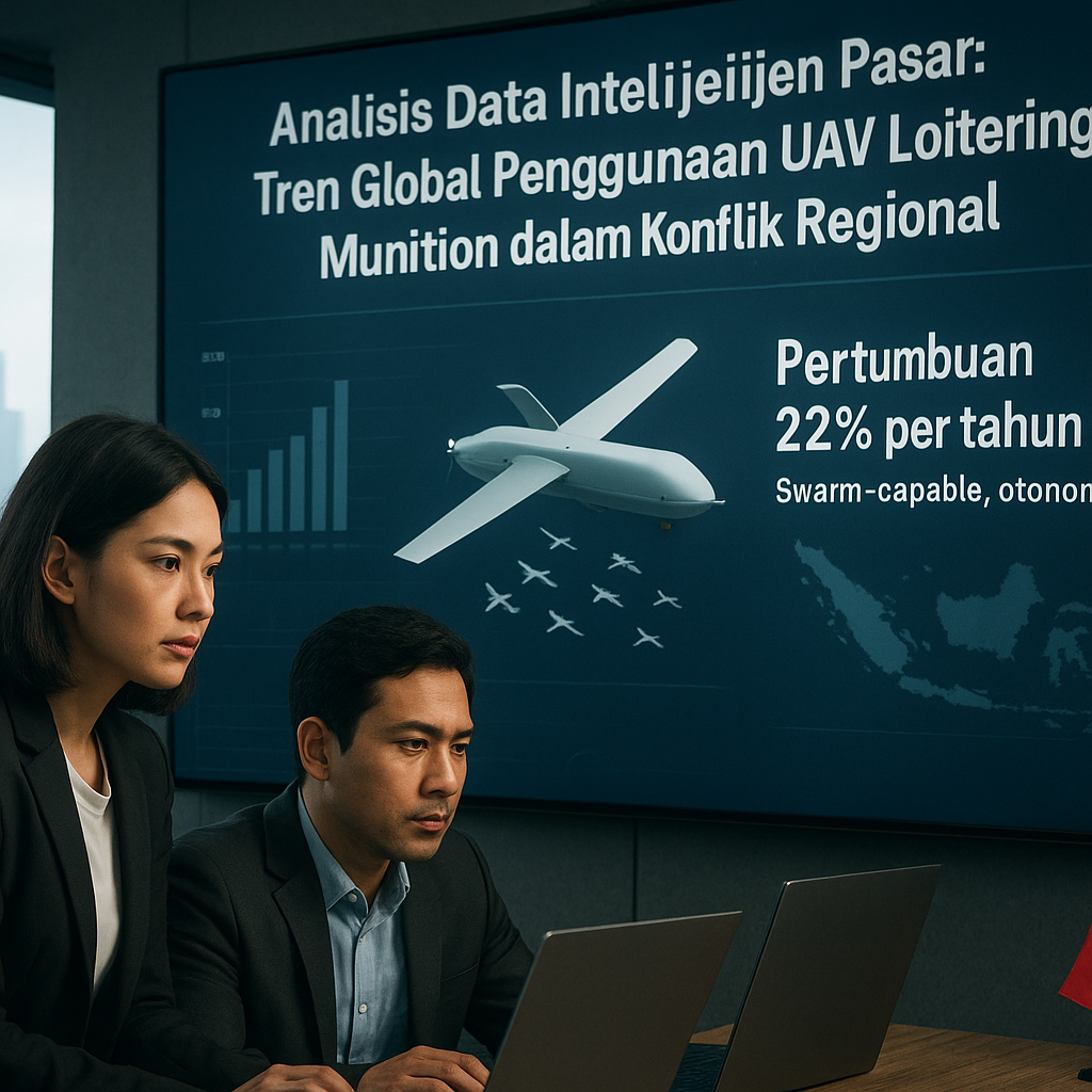 Analisis Data Intelijen Pasar: Tren Global Penggunaan UAV Loitering Munition dalam Konflik Regional