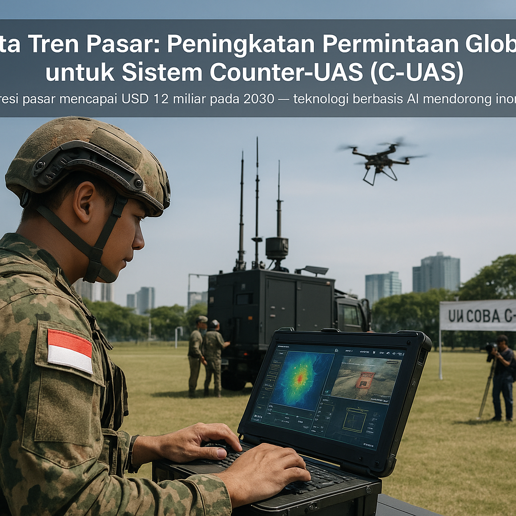 Data Tren Pasar: Peningkatan Permintaan Global untuk Sistem Counter-UAS (C-UAS) dan Peluang Industri Lokal
