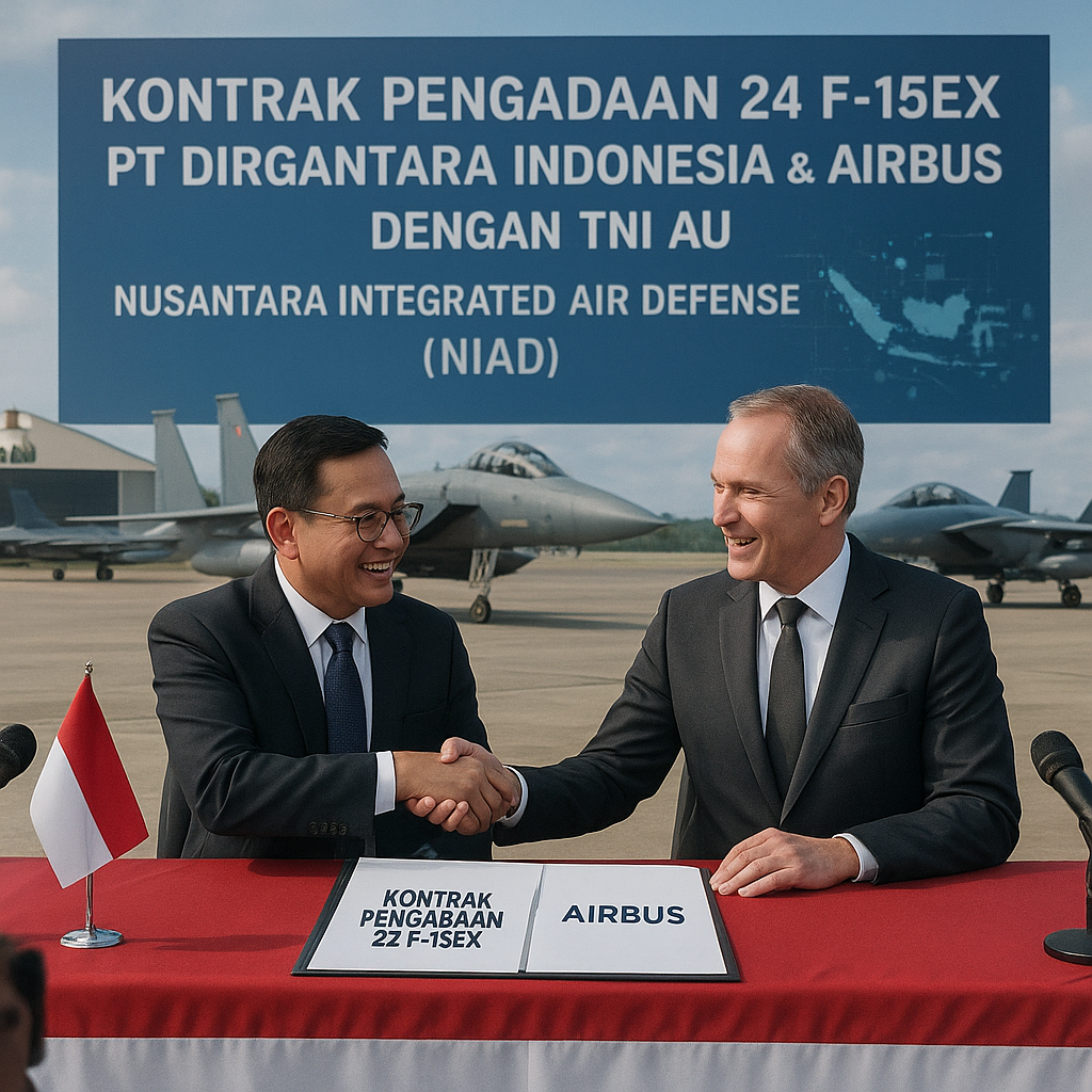PT DI dan Airbus Finalisasi Kontrak Pengadaan 24 F-15EX Fighter untuk TNI AU, Tekankan Integrasi dengan Sistem Nusantara Integrated Air Defense (NIAD)