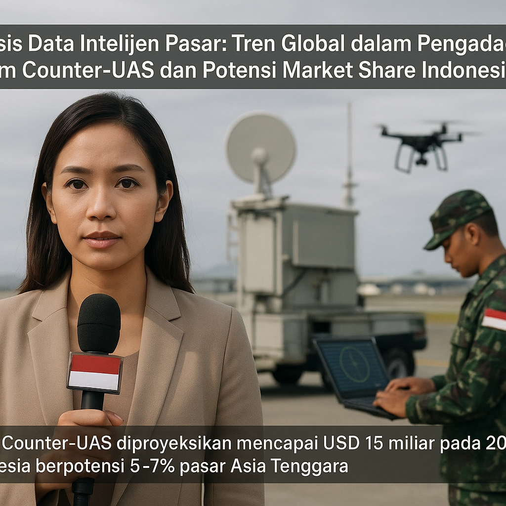 Analisis Data Intelijen Pasar: Tren Global dalam Pengadaan Sistem Counter-UAS dan Potensi Market Share Indonesia