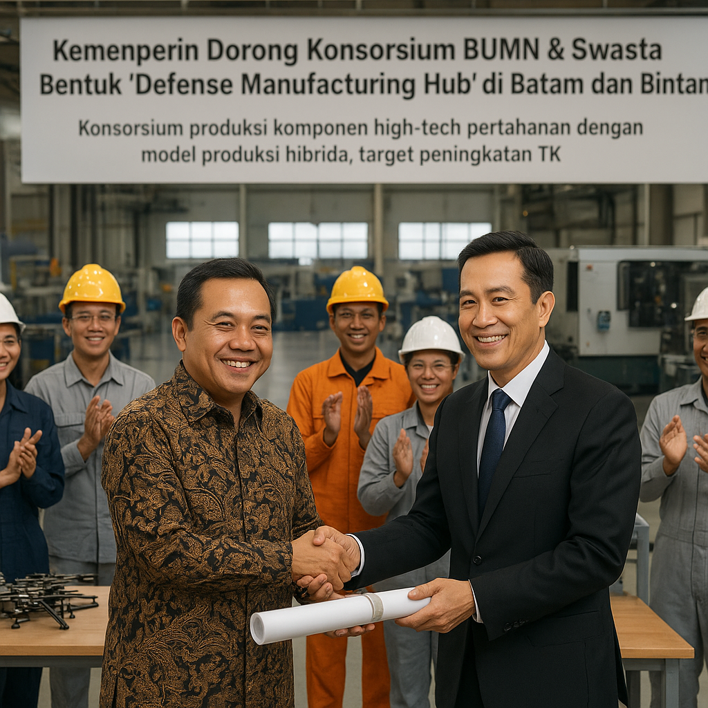 Kemenperin Dorong Konsorsium BUMN & Swasta Bentuk 'Defense Manufacturing Hub' di Batam dan Bintan