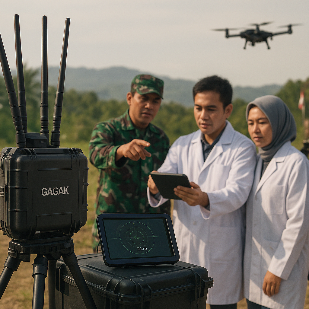 Puslitbang Kemenhan Kembangkan Prototipe Jammer Portable untuk Counter Drone Asymmetric Threats