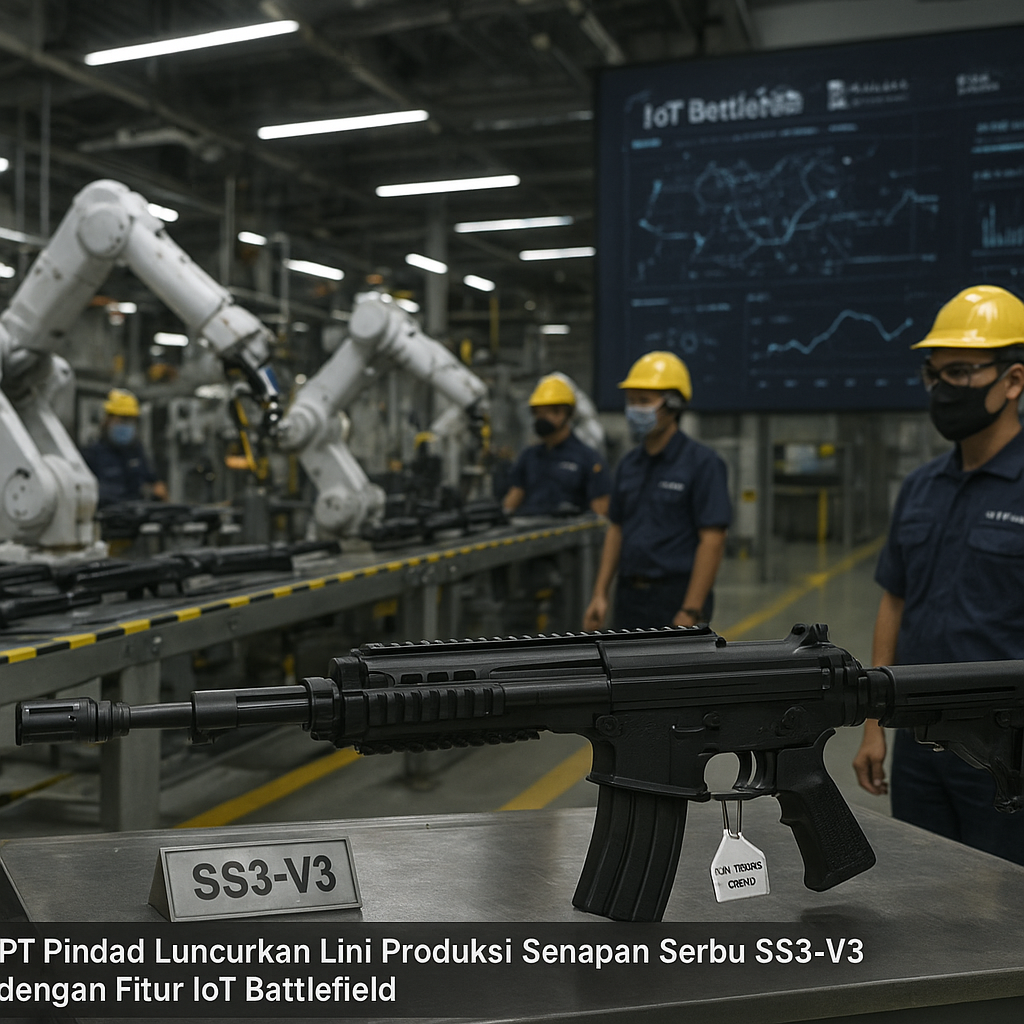 PT Pindad Luncurkan Lini Produksi Senapan Serbu SS3-V3 dengan Fitur IoT Battlefield