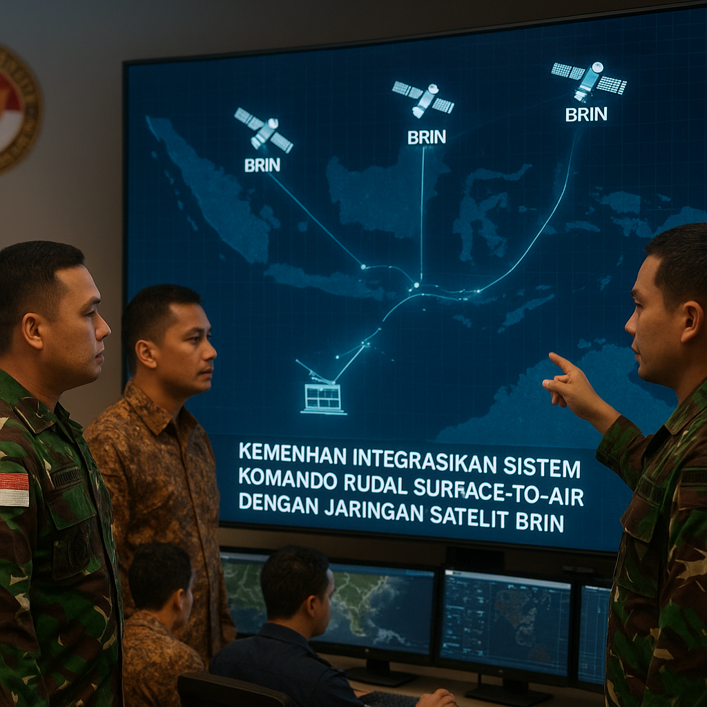Kemenhan Integrasikan Sistem Komando Rudal Surface-to-Air dengan Jaringan Satelit BRIN