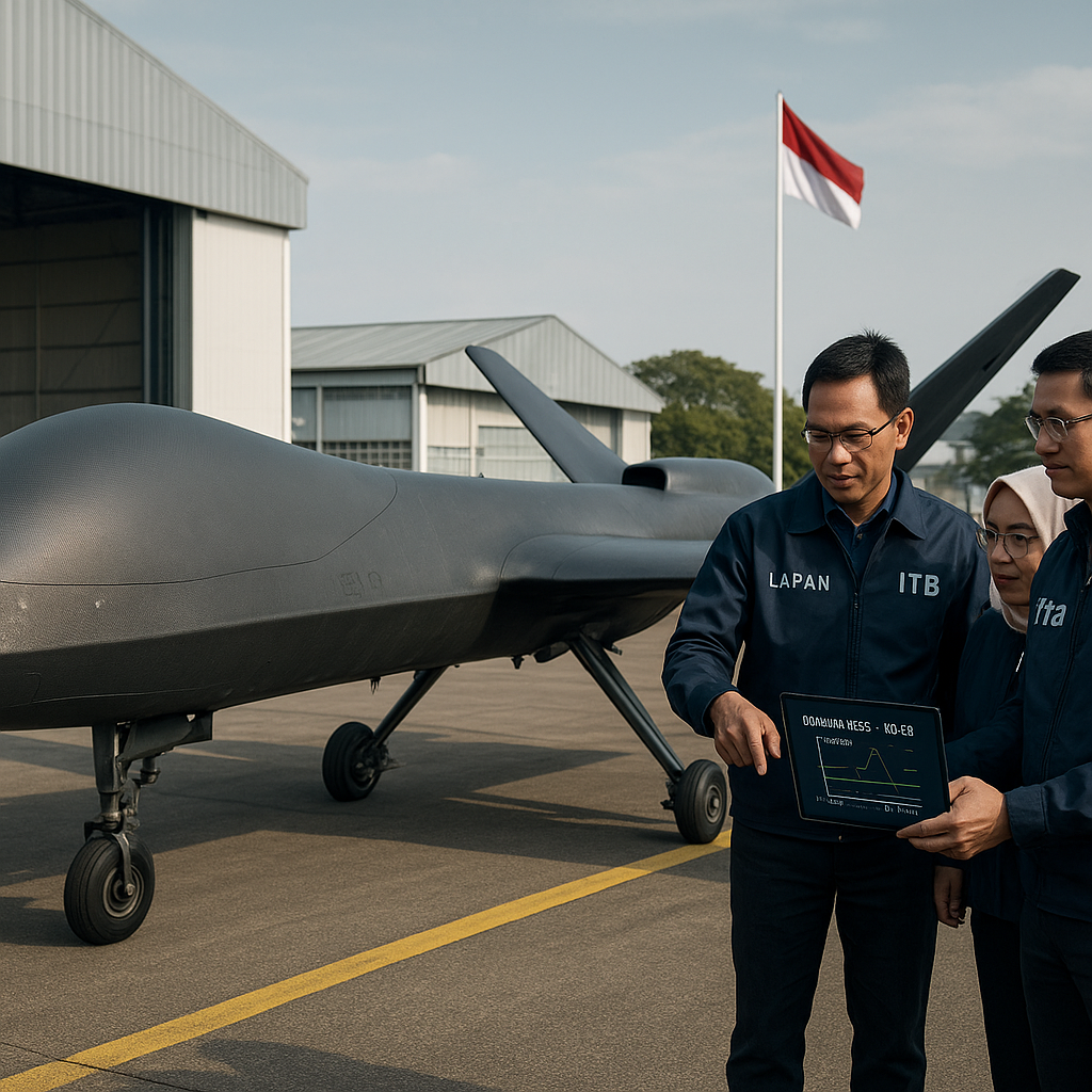 LAPAN dan ITB Kembangkan Material Stealth Generasi 5 untuk Drone Tempur MALE Elang Hitam