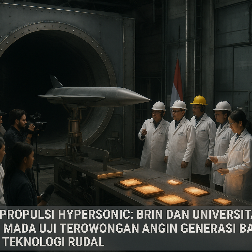 Riset Propulsi Hypersonic: BRIN dan Universitas Gajah Mada Uji Terowongan Angin Generasi Baru untuk Teknologi Rudal