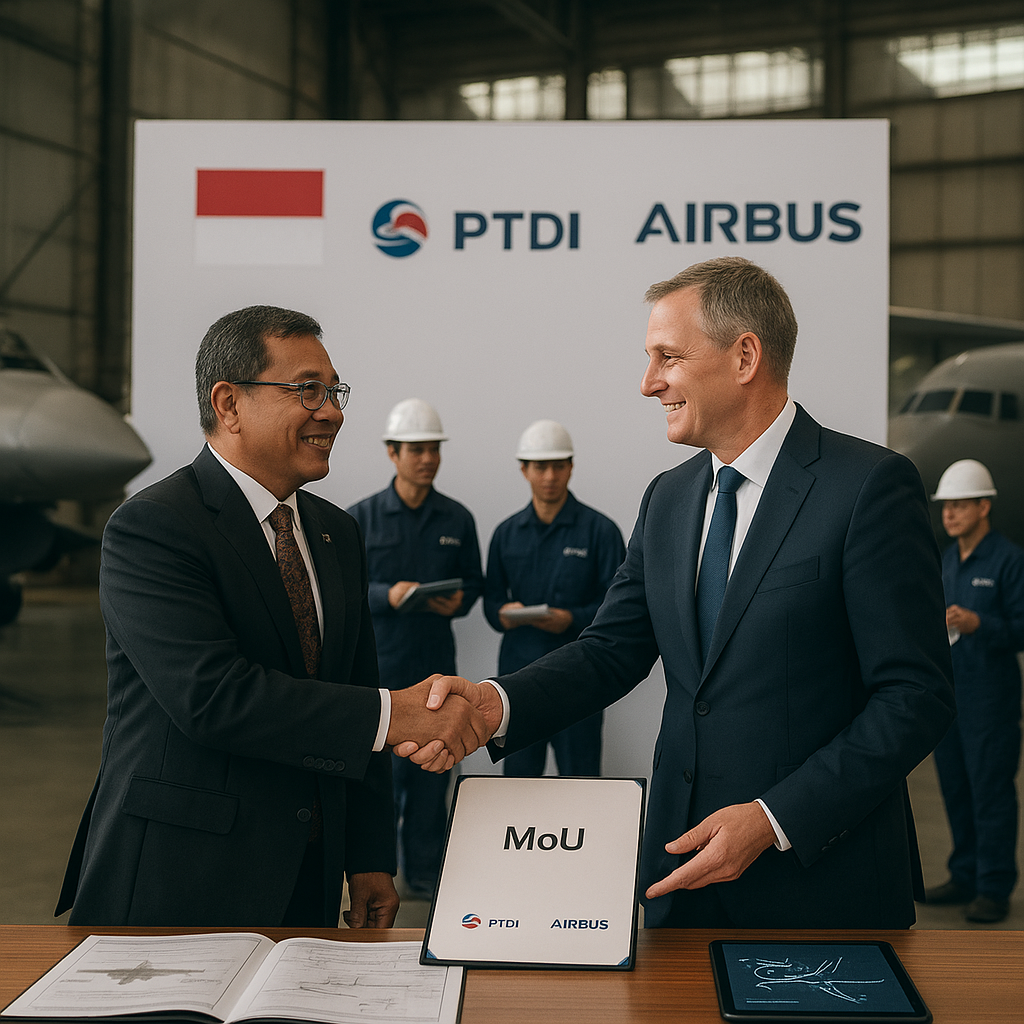 PTDI dan Airbus Perkuat Kolaborasi untuk Pengembangan Pesawat Tempur dan Transport