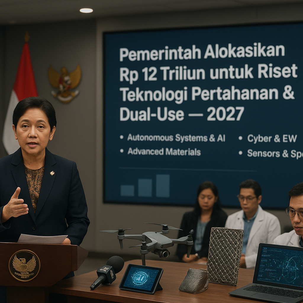 Pemerintah Alokasikan Rp 12 Triliun untuk Riset Teknologi Pertahanan dan Dual-Use pada 2027
