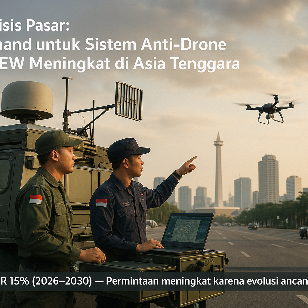 Analisis Pasar: Demand untuk Sistem Anti-Drone dan EW Meningkat di Asia Tenggara