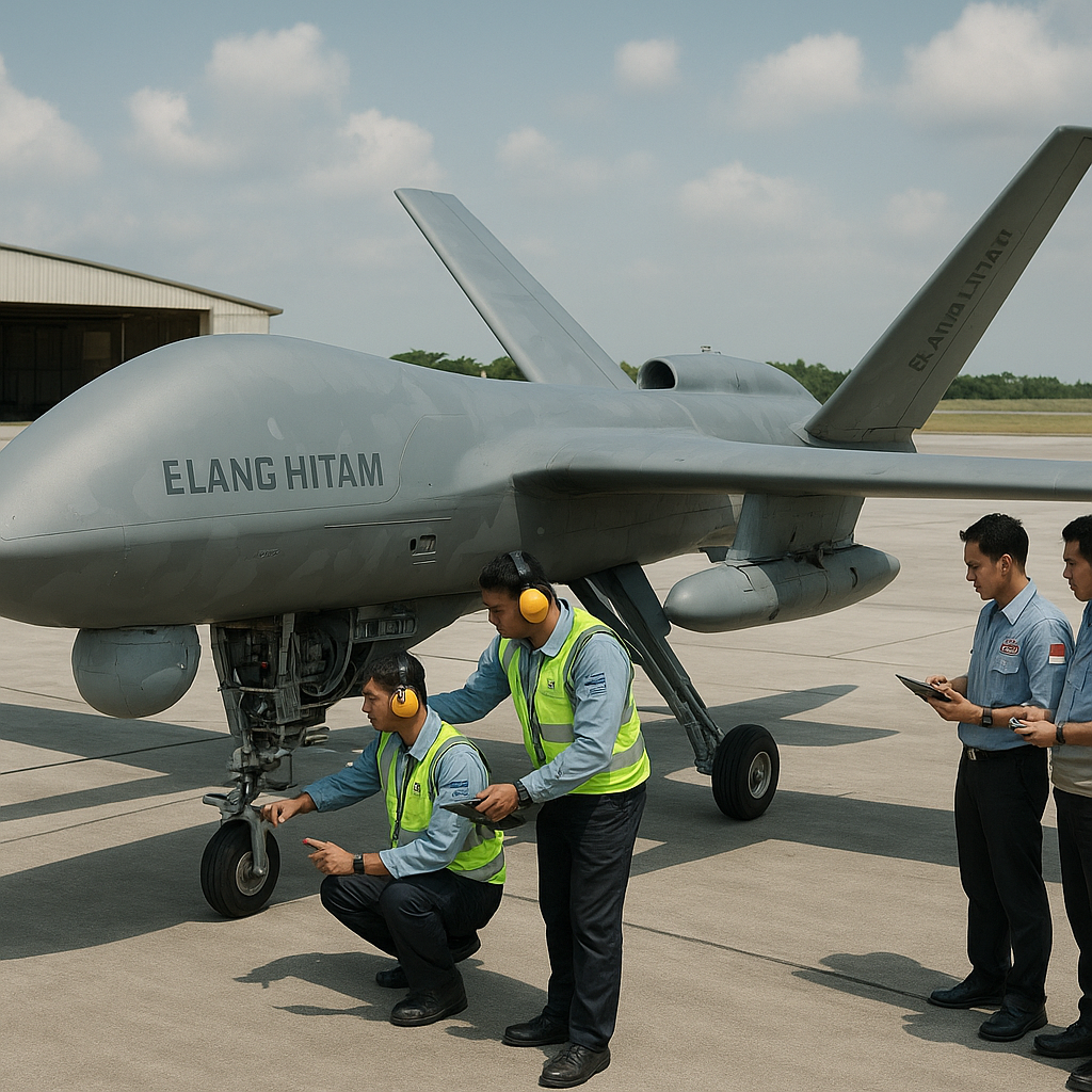 LAPAN dan PTDI Kembangkan Drone Tempur 'Elang Hitam' MALE UCAV untuk Isi Posisi Misi Pengintaian Strategis