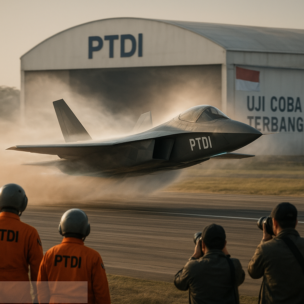 PTDI Uji Coba Terbang Pesawat Tempur Advanced Generation System (AGS) dengan Sistem Pendorong Magnetik