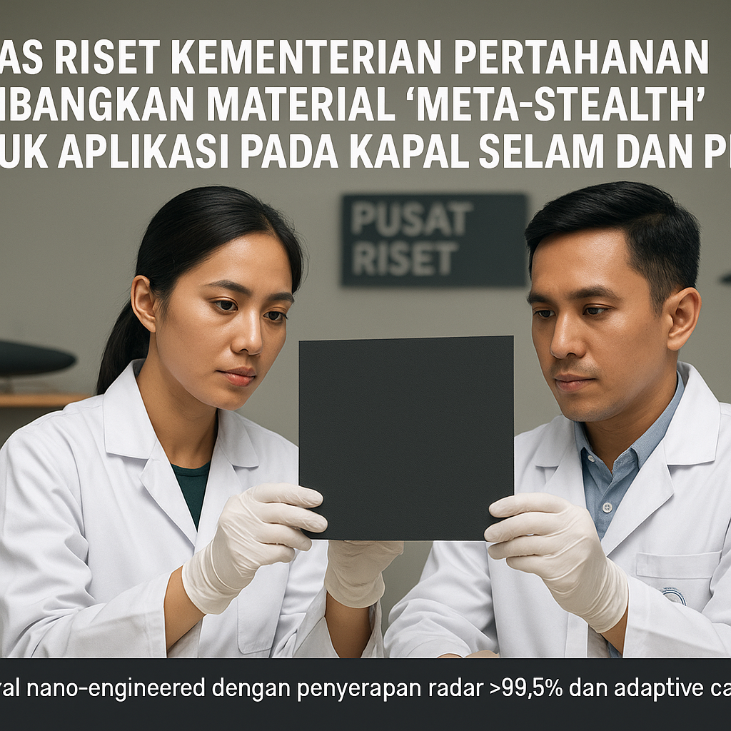 Pusat Riset Kementerian Pertahanan Kembangkan Material 'Meta-Stealth' untuk Aplikasi pada Kapal Selam dan Pesawat
