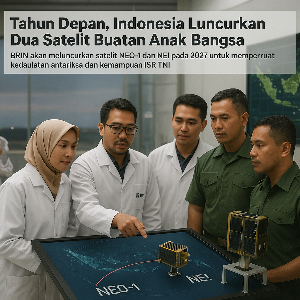 Tahun Depan, Indonesia Luncurkan Dua Satelit Buatan Anak Bangsa