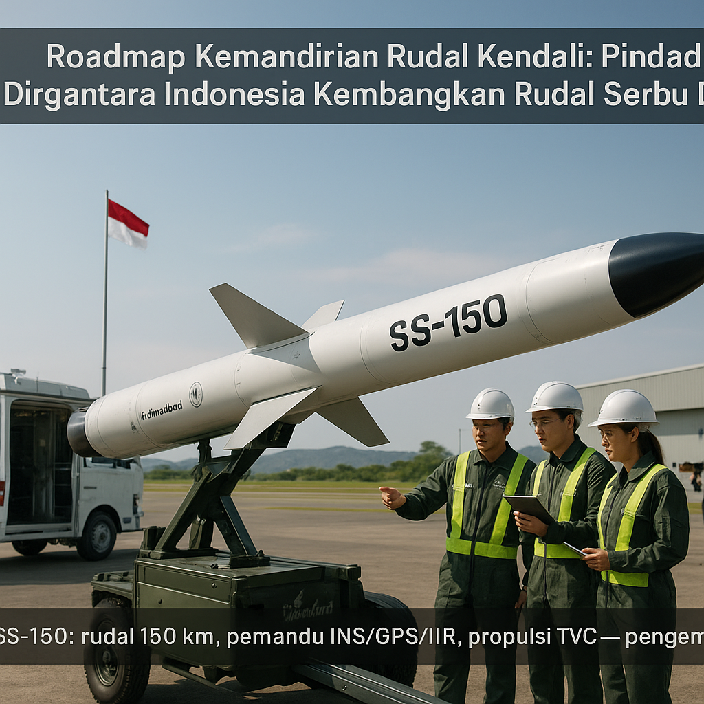 Roadmap Kemandirian Rudal Kendali: Pindad & Dirgantara Indonesia Kembangkan Rudal Serbu Darat 150km