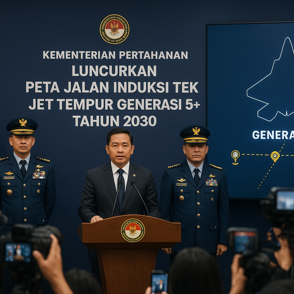 Kementerian Pertahanan Luncurkan Peta Jalan Induksi Teknologi Jet Tempur Generasi 5+ Tahun 2030