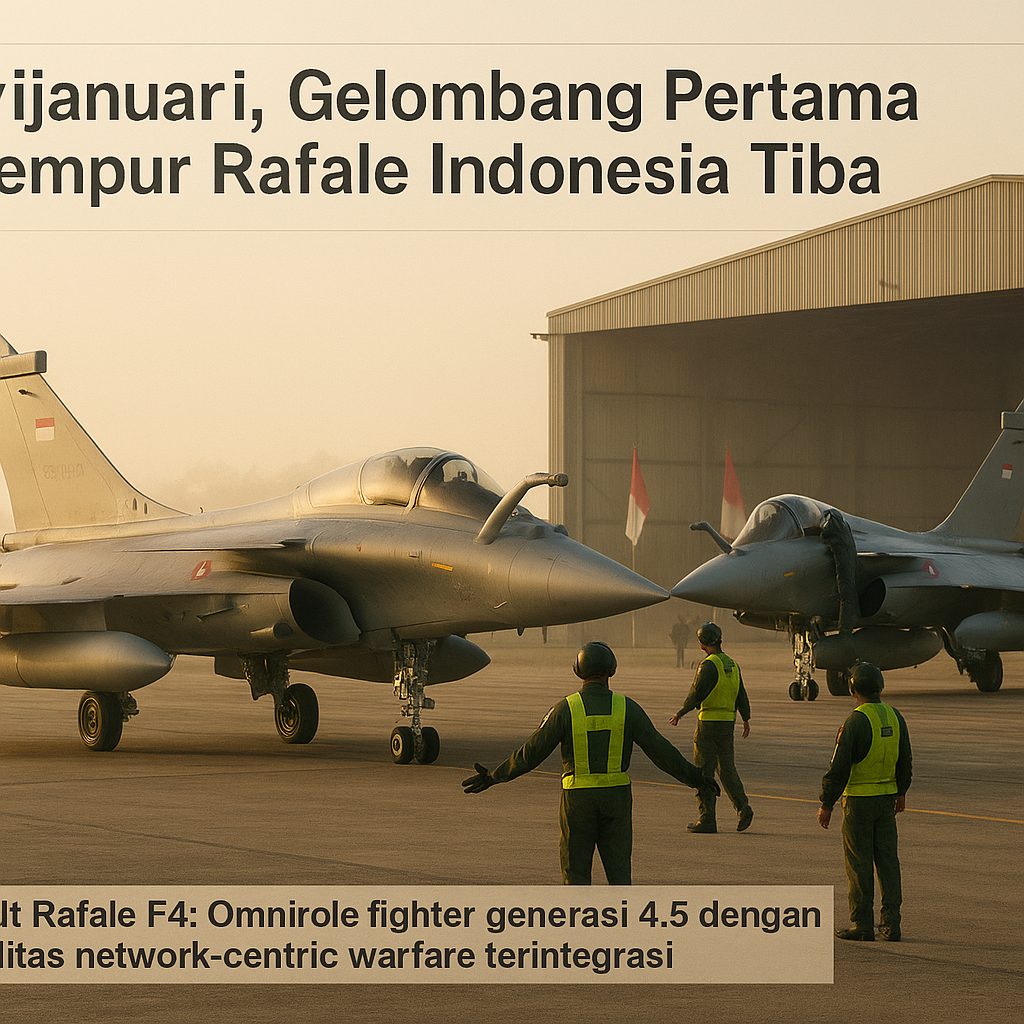 Akhir Januari, Gelombang Pertama Jet Tempur Rafale Indonesia Tiba, Sang Omnirole Fighter