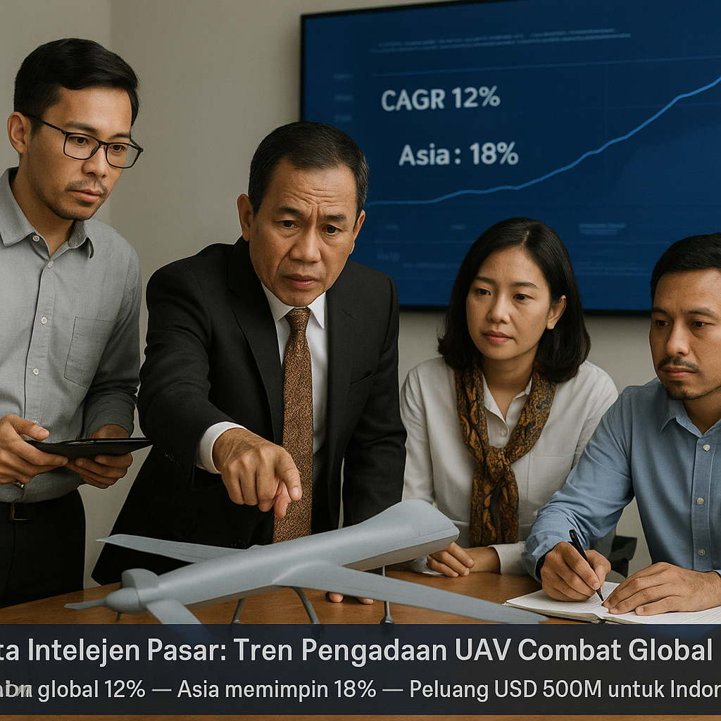 Data Intelejen Pasar: Tren Pengadaan UAV Combat Global dan Peluang Industri Lokal