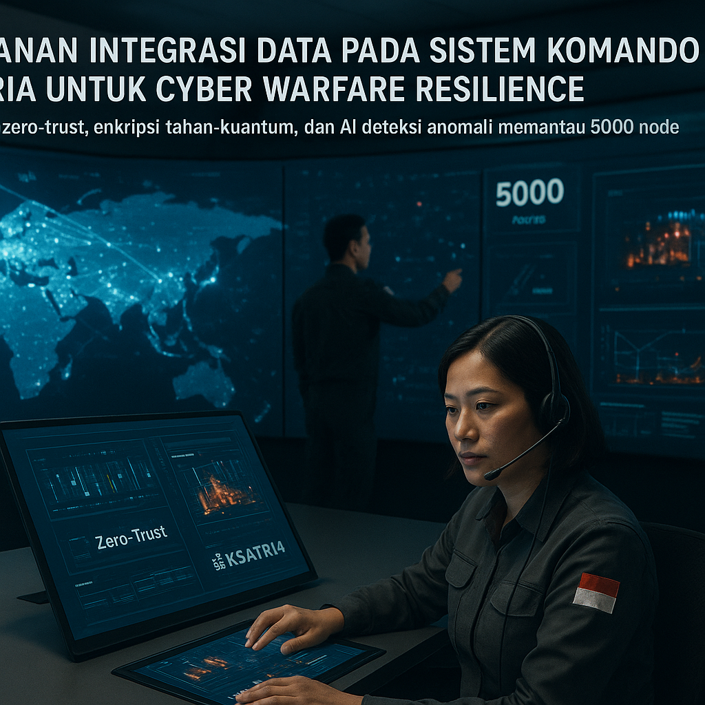 Keamanan Integrasi Data pada Sistem Komando Ksatria untuk Cyber Warfare Resilience