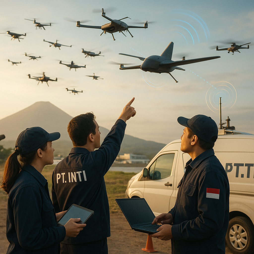 Pengembangan Drone Swarm 'Wingara' oleh PT. Industri Telekomunikasi Indonesia untuk ISR dan Electronic Attack