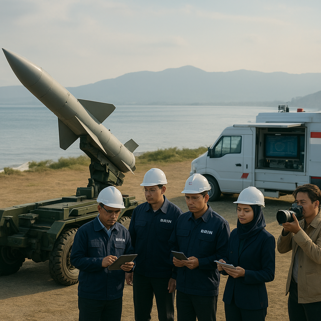 Pusat Riset Teknologi Rudal BRIN Uji Coba Sistem Pemandu Inertial/GNSS Buatan Dalam Negeri untuk Rudal Jarak Menengah