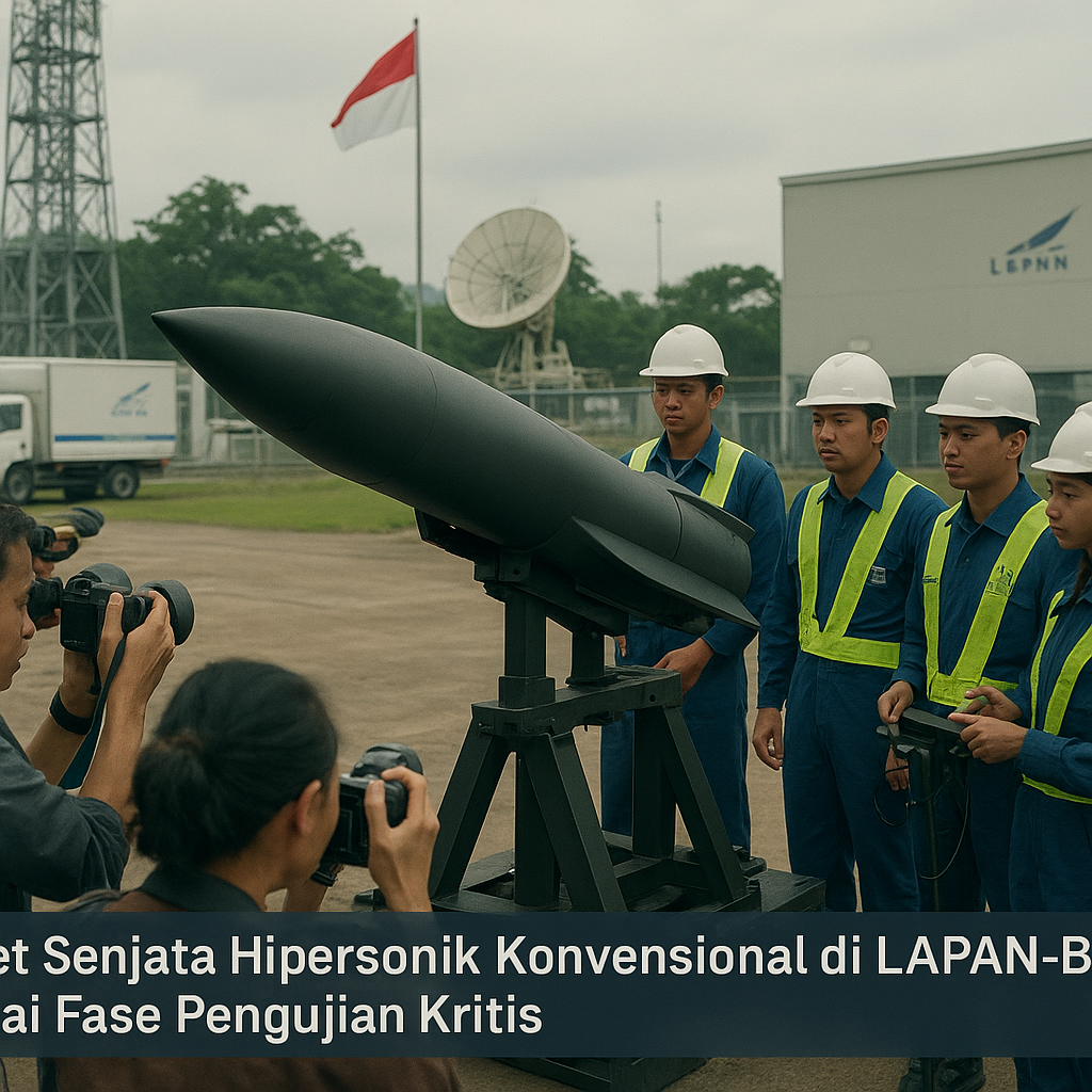 Riset Senjata Hipersonik Konvensional di LAPAN-BPPT Capai Fase Pengujian Kritis