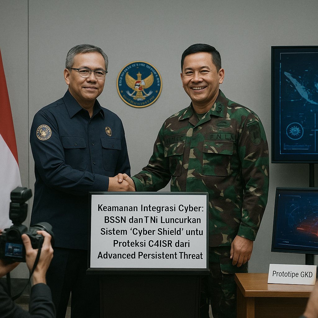 Keamanan Integrasi Cyber: BSSN dan TNI Luncurkan Sistem 'Cyber Shield' untuk Proteksi C4ISR dari Advanced Persistent Threat