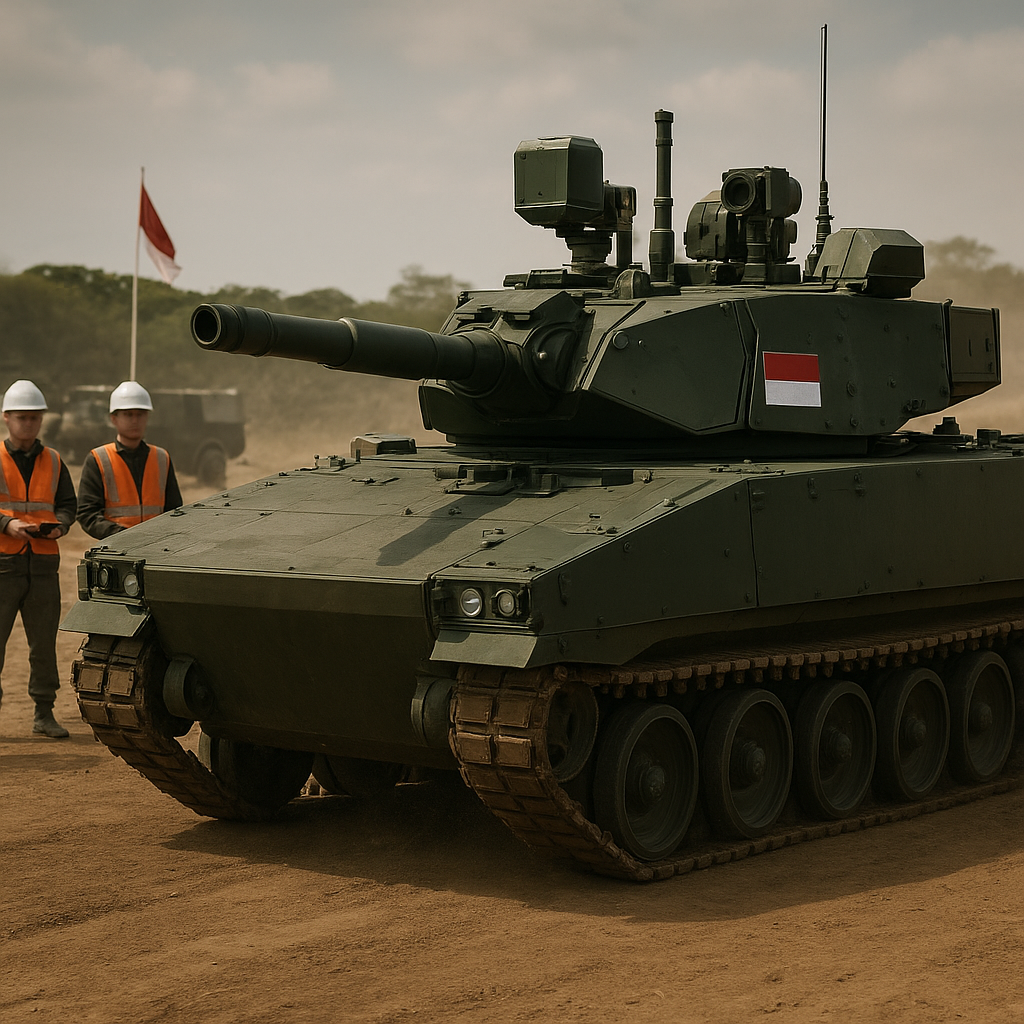PT Pindad Uji Coba Tank Medium Harimau Generasi II dengan Sistem APS Indigenous