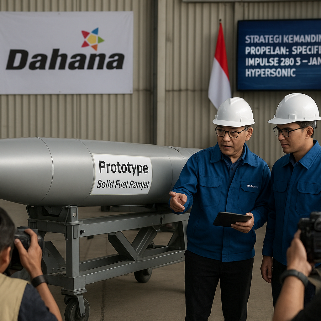 Strategi Kemandirian Propelan: PT Dahana Kembangkan Propelan Solid Fuel Ramjet untuk Rudal Anti-Ship Jarak Menengah
